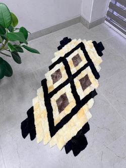 Меховой Коврик прикроватный накидка на кресло из овчины