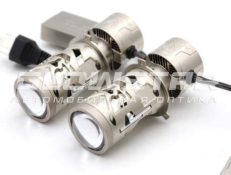 Билед модули Aozoom Mini-Led H4 New 2025 мини линзы, 12V, 50/80W (комплект, 2шт)