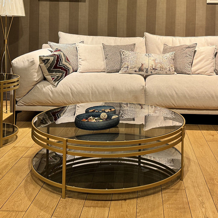 Столик "Риенцо" латунь большой