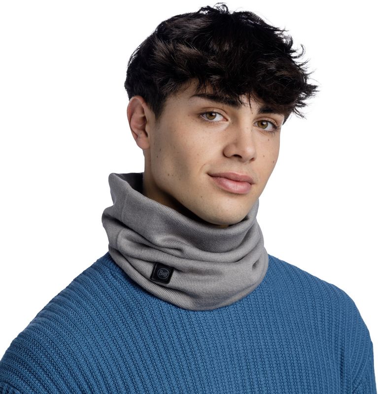 Шарф-труба вязаный Buff Knitted Neckwarmer Niels Evo Grey Фото 2