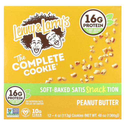 Lenny & Larry's, The Complete Cookie®, арахисовая паста, 12 видов печенья, 113 г (4 унции)