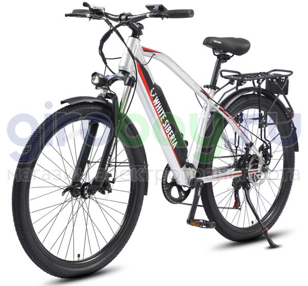 Электровелосипед WHITE SIBERIA CAMRY ALLROAD 500W 36V/11A Silver Winter (Серебро)