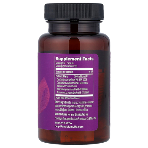 Pendulum, Metabolic Daily, добавка с аккермансией для улучшения метаболизма, 30 капсул