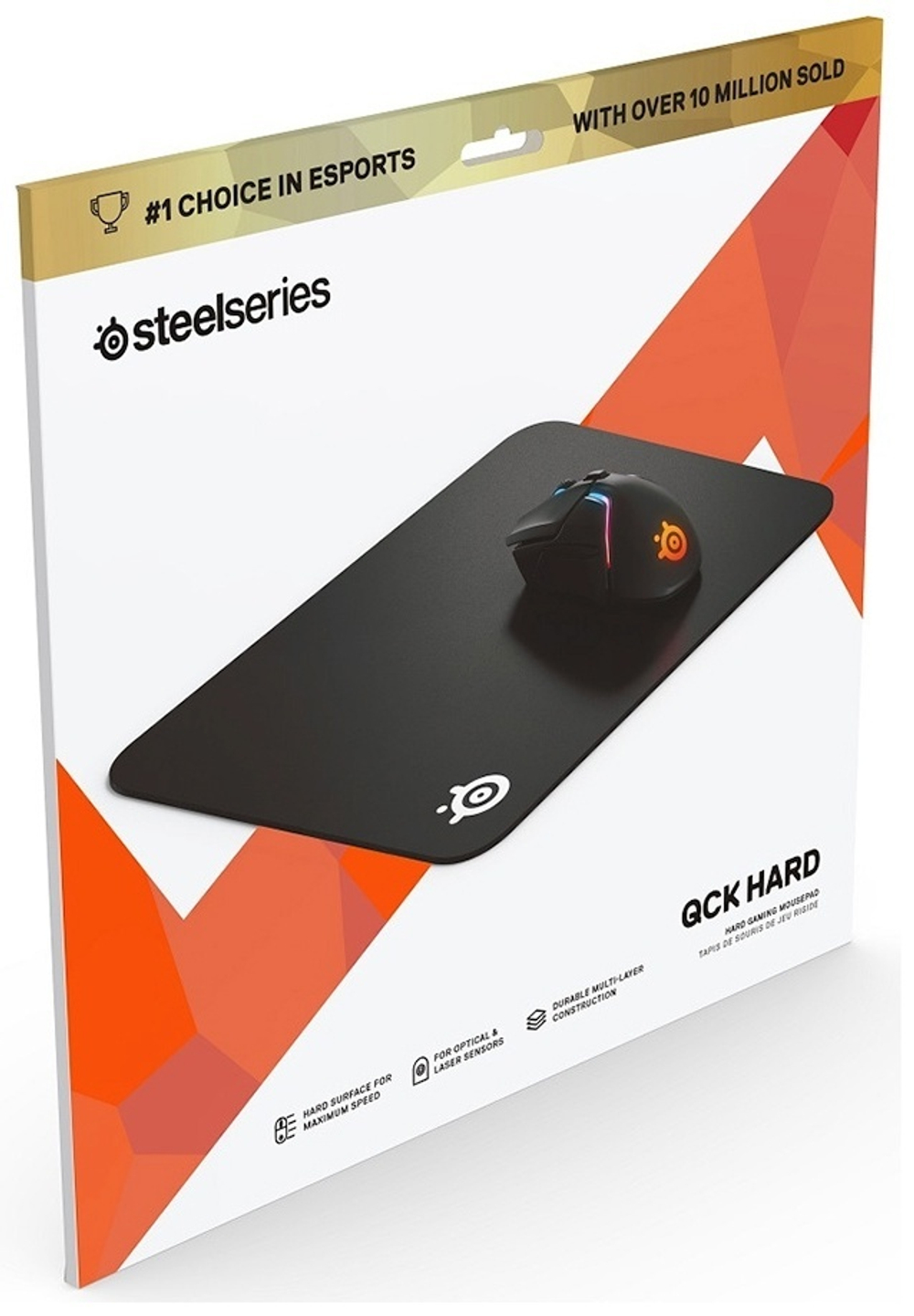 Коврик для мыши SteelSeries QcK Hard Pad черный