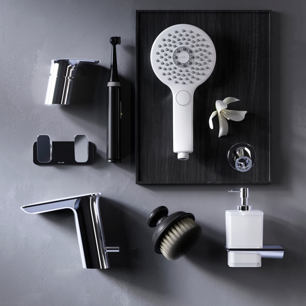 Смеситель на борт ванны, трёхсекционный AM.PM Inspire V2.0 F50A01300