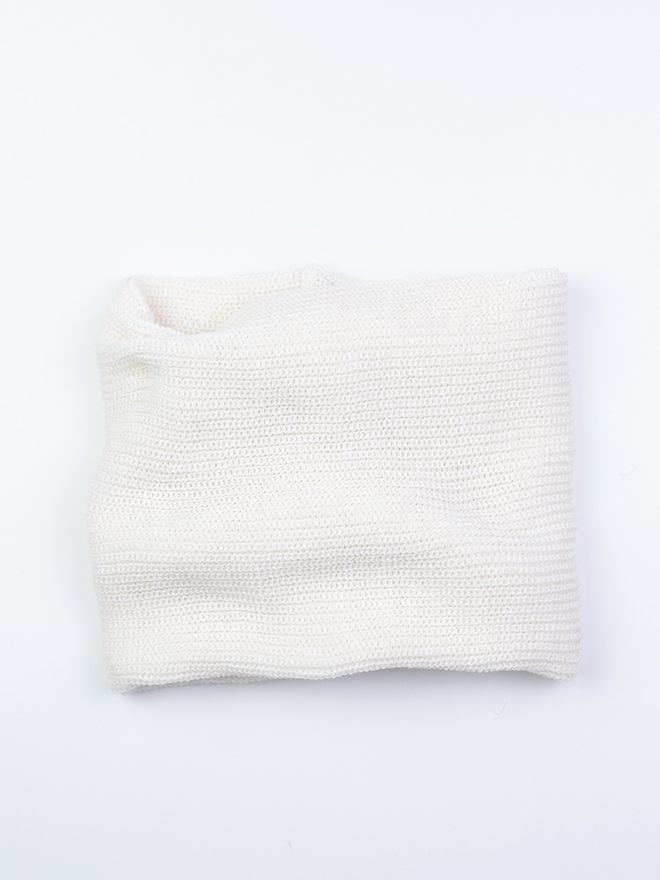 Снуд-резинка вязаный (Молочный)