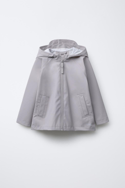 ZARA ЛЕГКИЙ ДОЖДЕВИК WATER REPELLENT, СЕРОВАТЫЙ