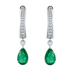 Серьги с Изумрудами и Бриллиантами, E0020-20/1