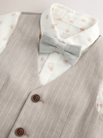 Комплект из трех предметов для мальчика Next AG8-624, Бежевый, Молочный