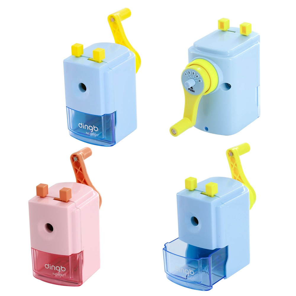 Точилка механическая Alingar, "Офис-vip", 1 отверстие, пластиковый корпус, регулятор толщ. карандаша, цвета ассорти, инд. упаковка, 70*140*145 мм