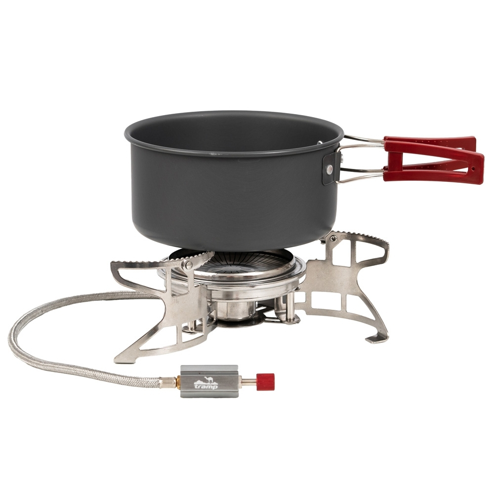 Горелка туристическая со шлангом Tramp Firebird TRG-058  нержавеющая сталь