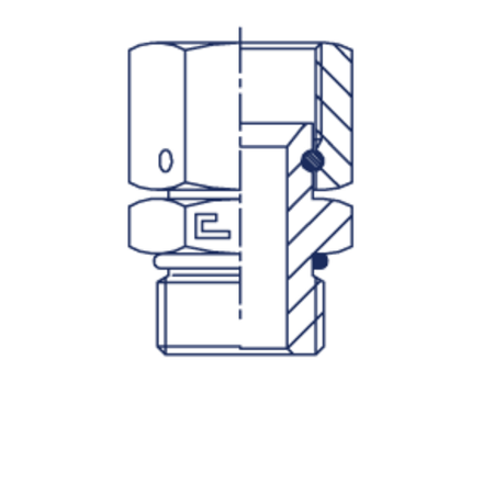 Штуцер FNA JIC 7/8" UNF 7/8"