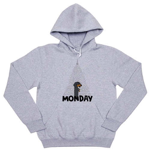 Толстовка "Такса в понедельник"