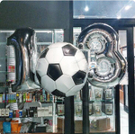 Шар Футбольный мяч черный 92 см