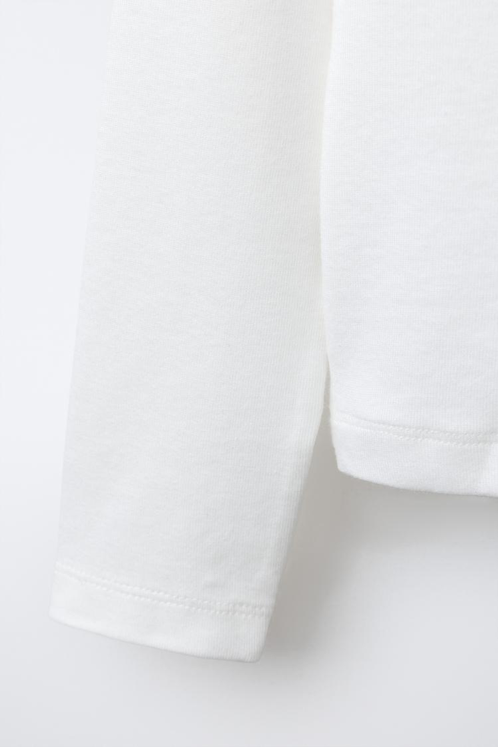 ZARA ФУТБОЛКА РЕГЛАН ИЗ МОДАЛА, БЕЛЫЙ