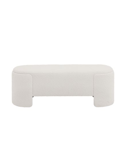 Банкетка Taks букле белый