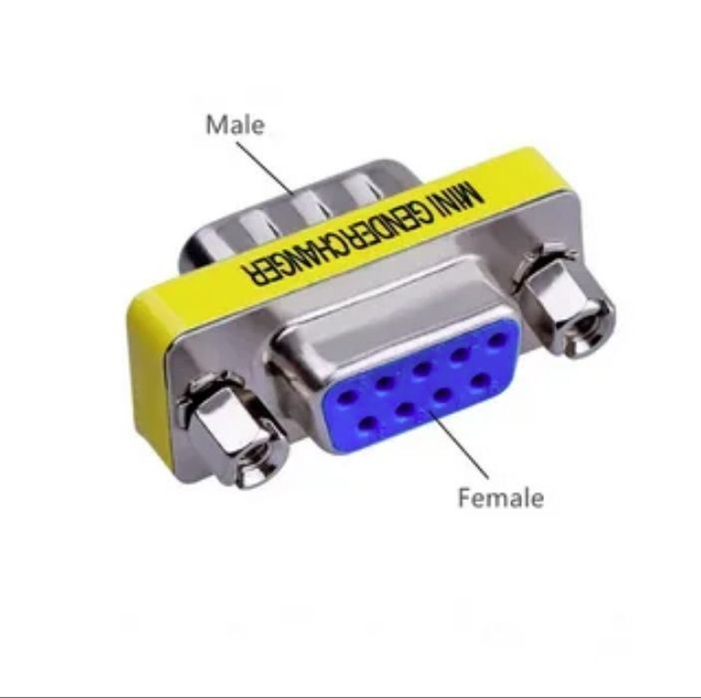 Адаптер VGA DE-15 / HD-15 гнездо-штекер