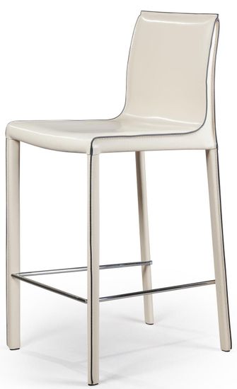 Стул полубарный Barrie, кожа бежевый