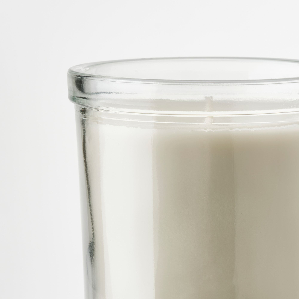 Свеча ароматическая IKEA ADLAD (АДЛАД), Скандинавские леса, Белый, 40 часов