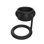 Черная эрекционная насадка на пенис - 6,2 см. (Цвет: черный)