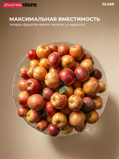 Блюдо 33х13,5 см. стеклянное на ножке, с золотой обводкой