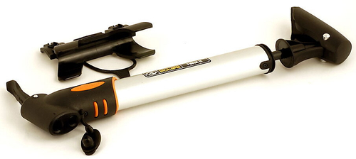 Насос алюминий AAP Twin 2 овальный 2 гол-ки Т-ручка 275мм, 148г серебристый AUTHOR