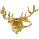 Набор колец для салфеток 6шт «Олень» 7*6см, золото