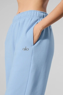 Alo yoga Спортивные брюки с прямого кроя Accolade, светло-голубой