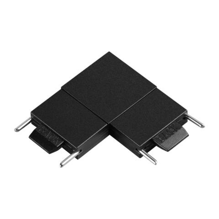 135267 SHINO NT24 093 черный Соединитель с токопроводом "L" для низковольтного шинопровода IP20 24V EASY