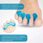 Упругие желеобразные разделители пальцев ног для педикюра, 2 шт.