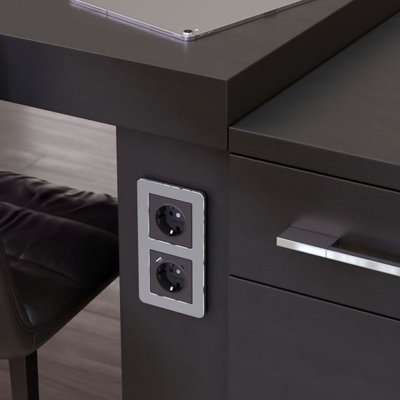 Рамка Werkel Platinum на 2 поста алюминий W0022606 4690389184444