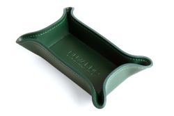 Лоток малый BUVARDO БИЗНЕС из кожи цвет ЗЕЛЕНЫЙ