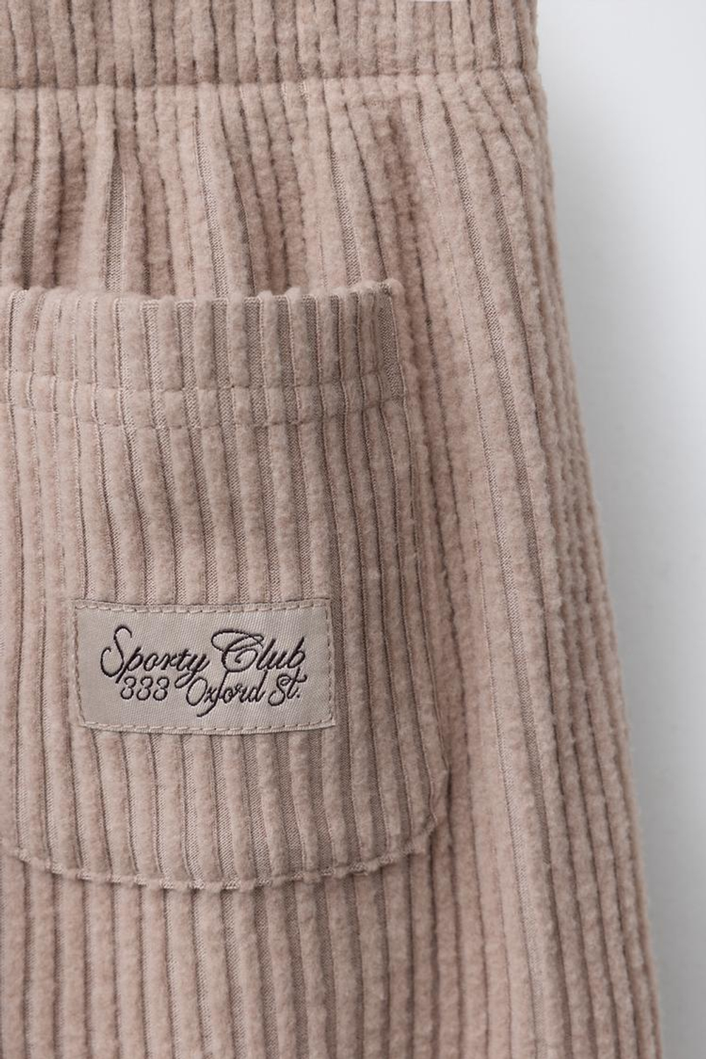 ZARA БРЮКИ В РУБЧИК ИЗ МЯГКОЙ ТКАНИ, РЫЖЕВАТО-КОРИЧНЕВЫЙ