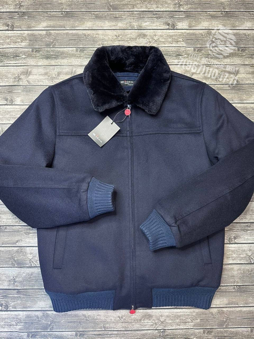 Кашемировая куртка с мехом Kiton