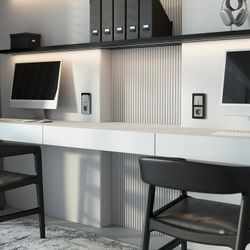 Выключатель двухклавишный без рамки Werkel дымчатый W1220004