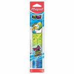 Линейка пластик 15 см, гибкая, MAPED (Франция) "Twist'n Flex Patterns", ассорти, 279115