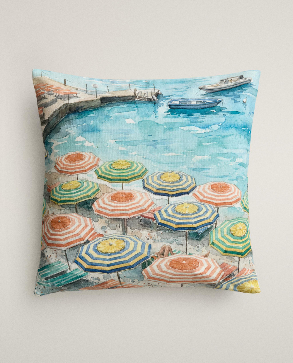 Zara Home наволочка декоративная из хлопка, синий, 45x45 см · 6398/008