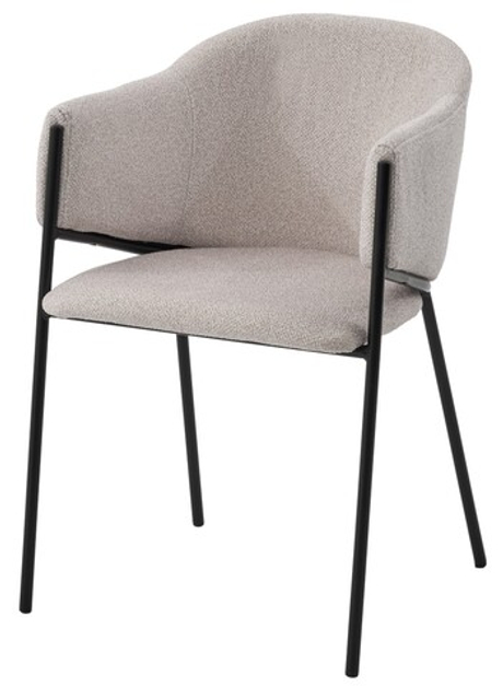 Стул М-City DISAUR Дилл, Lana 13 Бежевый, ткань, Черный каркас