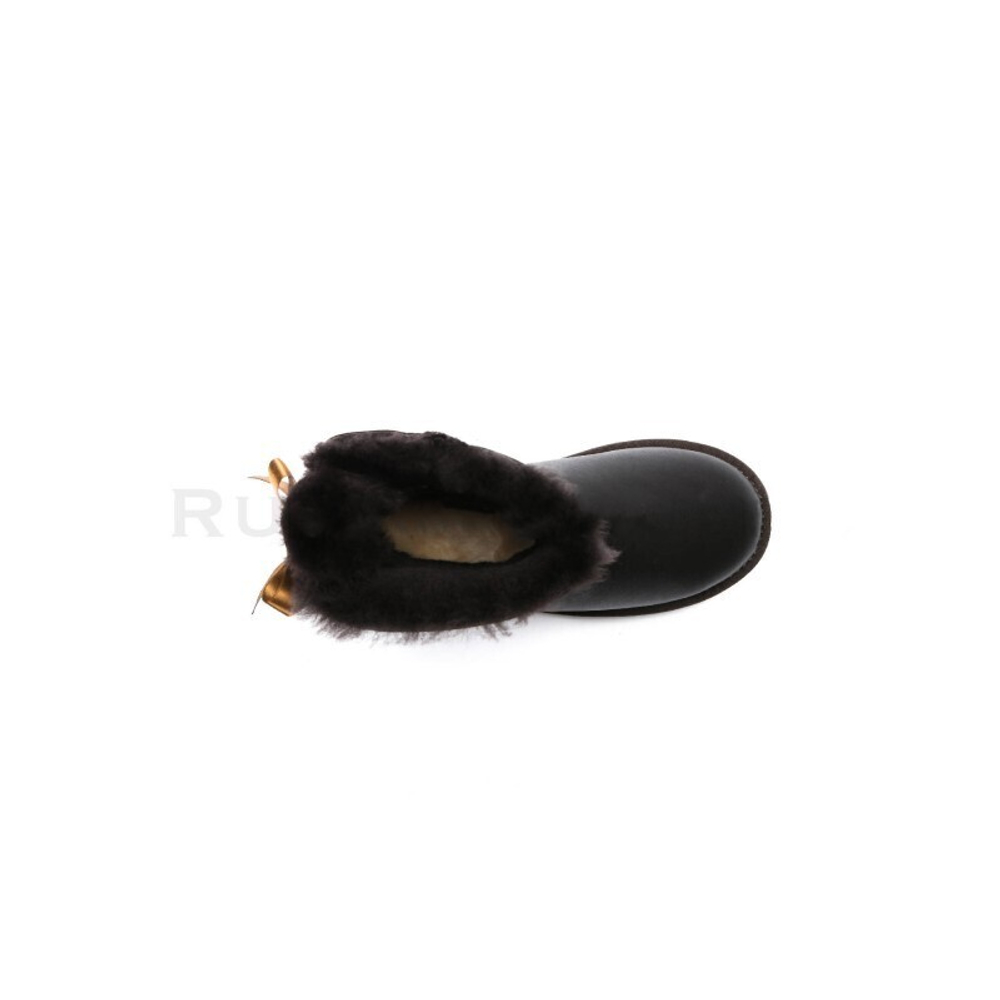 Угги Bailey Bow Mini Metallic Chocolate