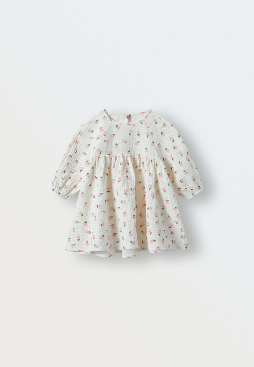 3125-111 Платье из муслина (цветочки)