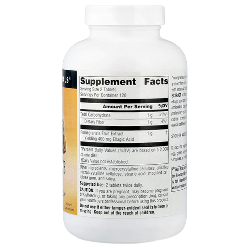 Source Naturals, экстракт граната, 500 мг, 240 таблеток