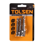 TOLSEN (TT77864) Набор переходников 1/4">1/4", 3/8", 1/2", 3 предмета