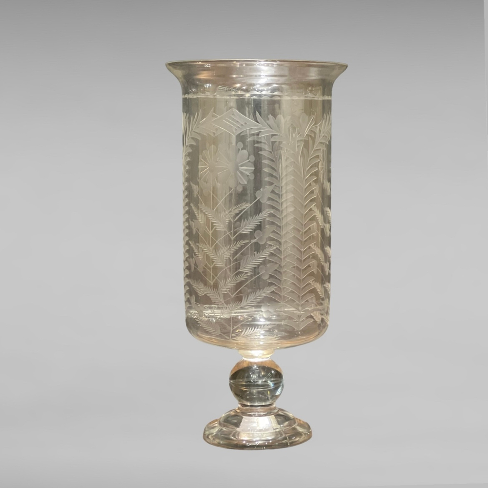 Ваза Цветы, хрустальная 51 см