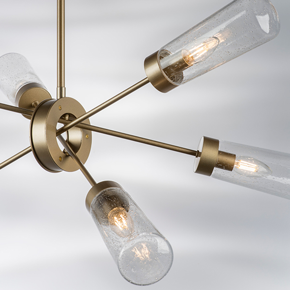 690063 Люстра CROTONE 6х40W E14 ШАМПАНЬ/ПРОЗРАЧНЫЙ