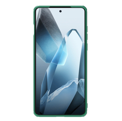 Усиленный чехол зеленого цвета (Dark Green) с защитной шторкой для камеры от Nillkin на OnePlus 13, серия CamShield Pro Case