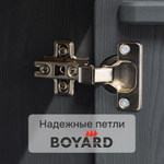 Комод Раст двухдверный 2 ящика, из сосны, серый/антик