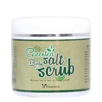 Elizavecca Скраб для тела с морской солью и экстрактом зелёного чая Greentea salt Body scrub, 600 мл