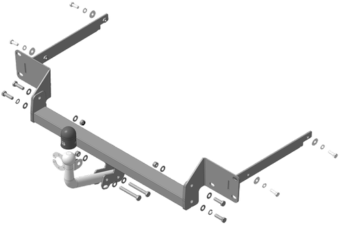 Фаркоп с эл-кой Smart для Ford Focus 2, 3 Hatchback (оцинк. Шар)(паспорт и сертификат в комплекте) F105A.Автостандарт