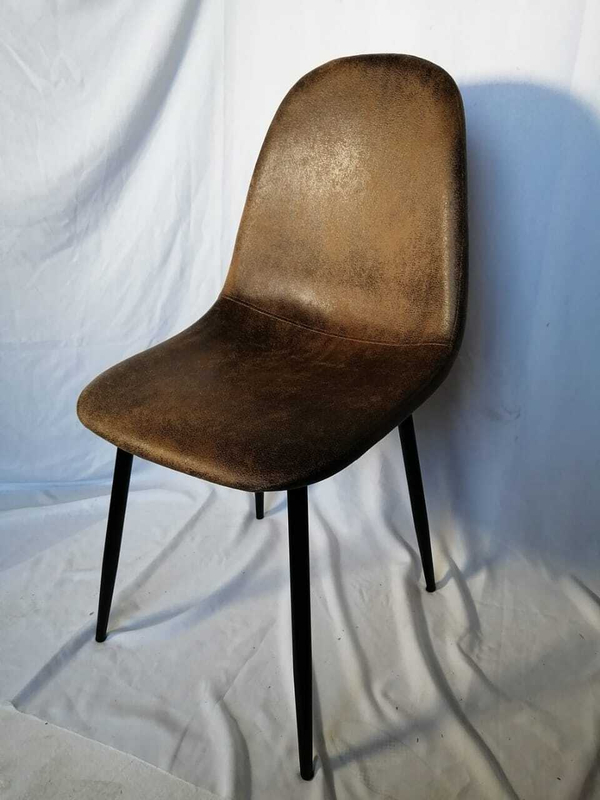 СТУЛ DC 790 КОРИЧНЕВЫЙ КОЖЗАМ 4987