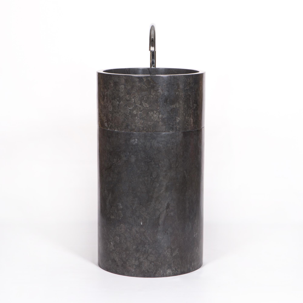 Раковина напольная из мрамора Silinder Full MN-6398 50*50*90